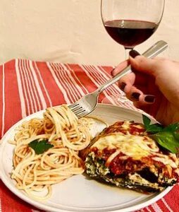 Mediterranean inspired eggplant lasagna_